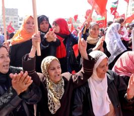 بالصور: الجبهة الديمقراطية تحتفل بذكري إنطلاقتها بمدينة غزة