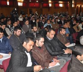 شاهد بالصور: ندوة إعلامية بعنوان«  الإعلام ودوره بالتغيير »بالجامعة الإسلامية بغزة