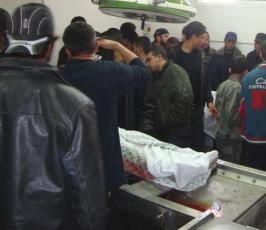 بالصور : شهداء وجرحى ودمار كبير جراء الغارة الصهيونية على غزة