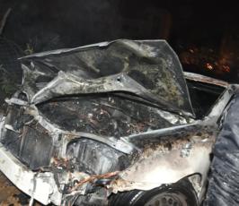بالصور: انفجار سيارة بحى الزيتون