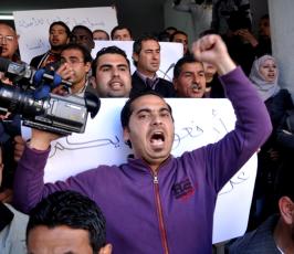 بالصور: اعتصام للصحفيين بغزة للمطالبة بحرياتهم وتنديداً بالاعتداء عليهم