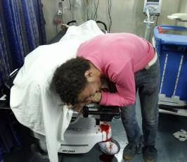 الصور الاولية لشهداء المجزرة والمكان المستهدف في حي الشجاعية