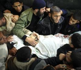 بالصور : شهداء سرايا القدس الأربعة  جراء الغارة الصهيونية في حي الزيتون 