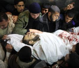 بالصور : شهداء سرايا القدس الأربعة  جراء الغارة الصهيونية في حي الزيتون 