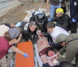 الصور الاولية لعملية التفجير في القدس المحتلة 