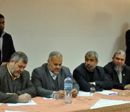 بالصور: إجتماع لفصائل المقاومة لبحث التصعيد الإسرائيلى على غزة