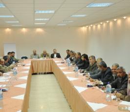 بالصور: إجتماع لفصائل المقاومة لبحث التصعيد الإسرائيلى على غزة