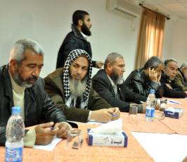 بالصور: إجتماع فصائلى لبحث ورقة المصالحة والتصعيد على غزة