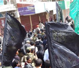 بالصور: تشييع جثامين الشهداء الذين إرتقوا بالقصف الغاشم على مدينة خانيونس