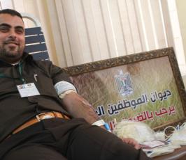 ديوان الموظفين العام بالتعاون مع مستشفى الشفاء ينظم حملة للتبرع بالدم