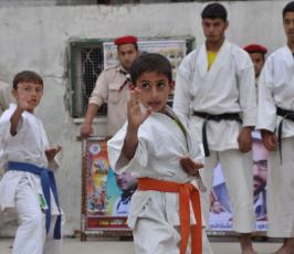 بالصور: الجهاد تنظم حفلاً رياضياً على شرف الأسرى شمال غزة 