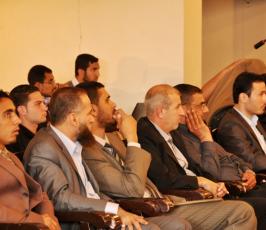 بالصور: التجمع الشبابى الاعلامى لنصرة الاسرى ينظم حفلاً للأسرى بالهلال الاحمر بغزة