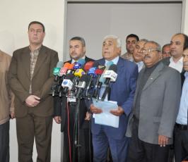 بالصور: إجتماع للفصائل بدعوة من حركة الجهاد بمدينة غزة لمناقشة الإتفاق على المصالحة