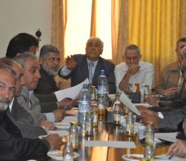 بالصور: إجتماع للفصائل بدعوة من حركة الجهاد بمدينة غزة لمناقشة الإتفاق على المصالحة