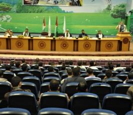 بالصور: الرابطة الإسلامية تنظم ندوة ثقافية أوفياء  للأسرى بقاعة المؤتمرات بالجامعة الإسلامية