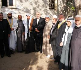 بالصور:: لجنة التواصل الجماهيري للجهاد تتمكن من رأب الصدع بين أفراد عائلة غزية