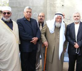 بالصور:: لجنة التواصل الجماهيري للجهاد تتمكن من رأب الصدع بين أفراد عائلة غزية