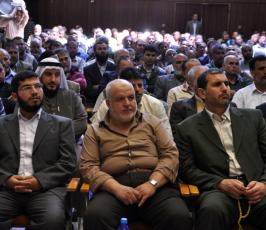 بالصور: إحتفال مركزى للعمال بيومهم العالمى بمركز رشاد الشوا بغزة