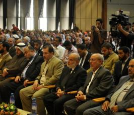 بالصور: إحتفال مركزى للعمال بيومهم العالمى بمركز رشاد الشوا بغزة