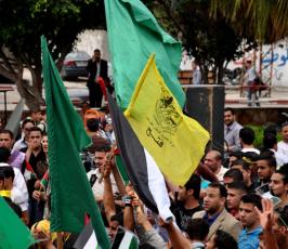 بالصور: مسيرات تجوب شوارع غزة فرحاً بالمصالحة الفلسطينية