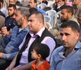 بالصور: مهرجان حاشد  نظمته حركة الجهاد بالذكرى 63 للنكبة بالوسطي