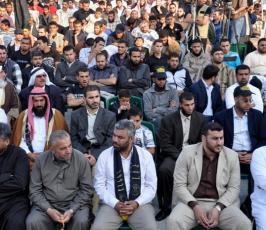 بالصور: مهرجان حاشد  نظمته حركة الجهاد بالذكرى 63 للنكبة بالوسطي