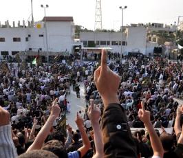 بالصور: مهرجان حاشد  نظمته حركة الجهاد بالذكرى 63 للنكبة بالوسطي