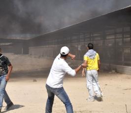 بالصور: عدسة فلسطين اليوم شهدت الإشتباكات على معبر بيت حانون