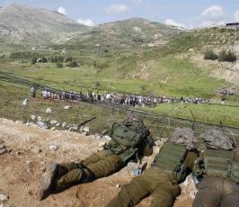 بالصور: الإشتباكات بين الإحتلال والفلسطينيين بقرية مجدل شمس 