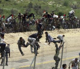 بالصور: الإشتباكات بين الإحتلال والفلسطينيين بقرية مجدل شمس 