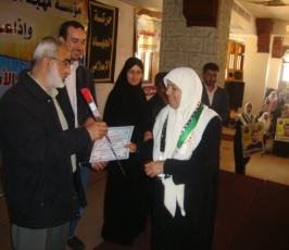 بالصور/ مهجة القدس بغزة تكرم ذوي الأسرى في سجون الاحتلال