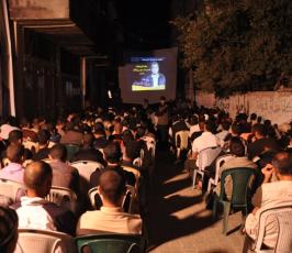 بالصور: العرض المرئى للشهيد رضوان النمروطي بمنطقة الزوايدة