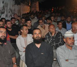 بالصور: العرض المرئى للشهيد رضوان النمروطي بمنطقة الزوايدة