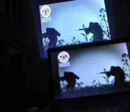 بالصور: العرض المرئى للشهيد رضوان النمروطي بمنطقة الزوايدة