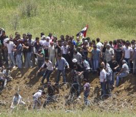 بالصور: شهداء وجرحى بإشتباكات بمجدل شمس بمسيرات العودة