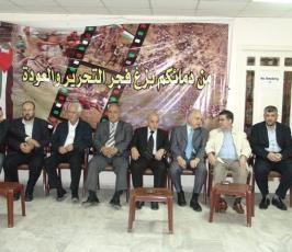 بالصور..فصائل المقاومة واللجان الشعبية في لبنان تتقبل التهاني في شهداء مسيرة العودة