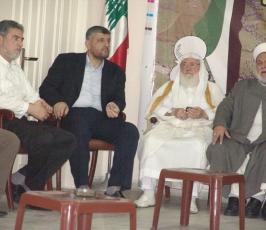 بالصور..فصائل المقاومة واللجان الشعبية في لبنان تتقبل التهاني في شهداء مسيرة العودة