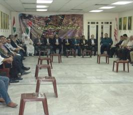 بالصور..فصائل المقاومة واللجان الشعبية في لبنان تتقبل التهاني في شهداء مسيرة العودة