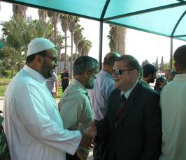 وفد من جماعة الإخوان المسلمين يصل غزة للتعزية بوفاة المجاهد محمد شمعة