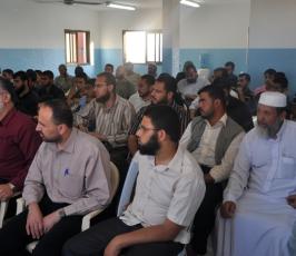بالصور: اللجنة الدعوية للجهاد برفح تكرم خريجى دورات شرعية