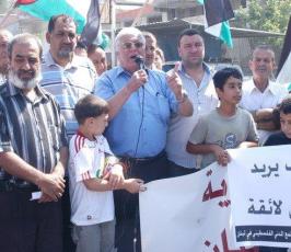 بالصور : إعتصام في عين الحلوة إحتجاجاً على زيارة لومباردو وتغيير مهمات الأونروا