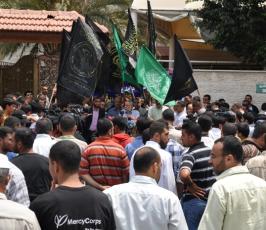 بالصور: مسيرة لحركة الجهاد الإسلامى تضامناً مع الأسرى