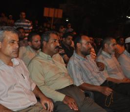 بالصور..الجهاد تنظم وقفة تضامنية مع الأسير « ياسر الخواجا » برفح