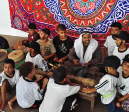بالصور : مخيمات العودة التي تنظمها حركة الجهاد الإسلامي تواصل نشاطها