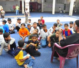 بالصور : مخيمات العودة التي تنظمها حركة الجهاد الإسلامي تواصل نشاطها