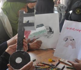 بالصور: وفد من دائرة العمل النسائي يتفقد مخيمات العودة الصيفية بالمحافظات الجنوبية