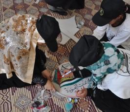 بالصور: وفد من دائرة العمل النسائي يتفقد مخيمات العودة الصيفية بالمحافظات الجنوبية