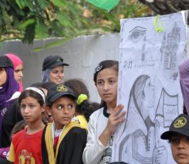بالصور: المهرجان الختامى لمخيمات العودة الصيفية التابعة لحركة الجهاد بغزة