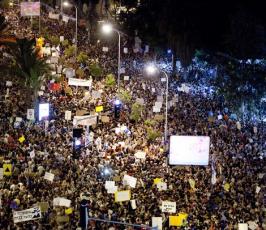 بالصور : ثورة الجياع في الشارع الإسرائيلي قد تطيح بحكومة نتنياهو