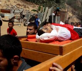 بالصور: تشييع جثامين شهداء العدوان الاخير على قطاع غزة